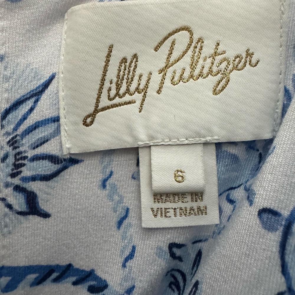 Lilly Pulitzer Carmilla Blue Floral Maxi Dress - Picture 4 of 4
